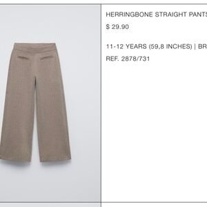 Zara Girl Straight Pants